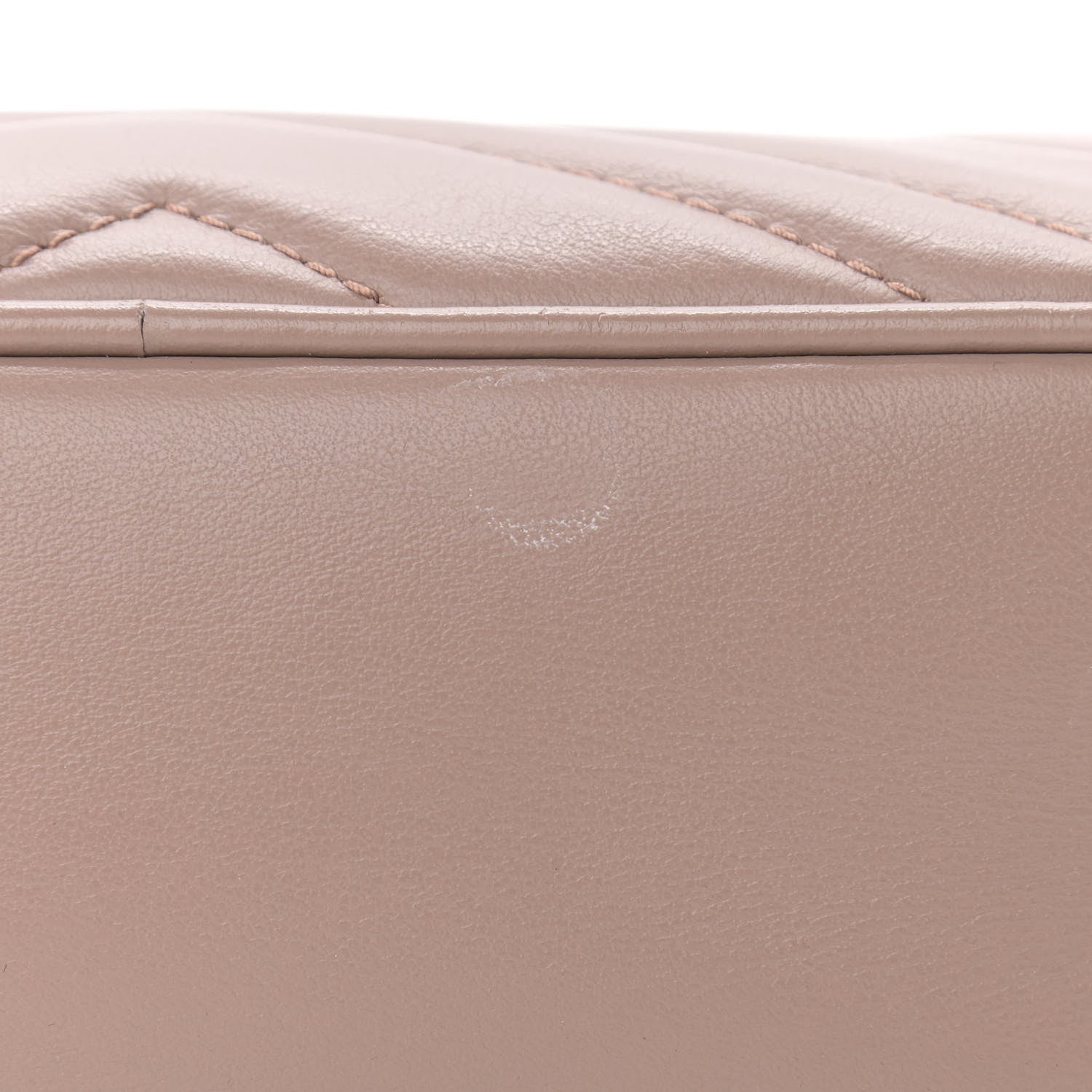 Gucci Calfskin Matelasse Mini GG Marmont Chain Shoulder Bag Porcelain Rose 11 of 13