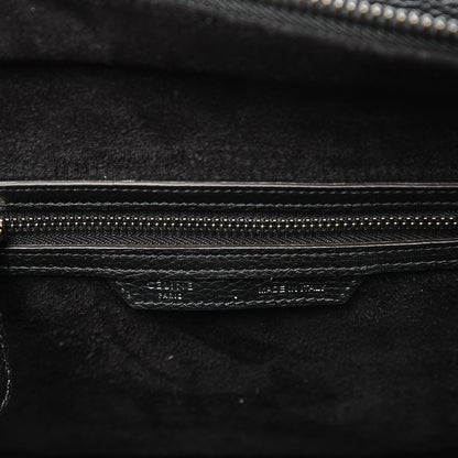 Celine Drummed Calfskin Micro Luggage Black 6 of 8
