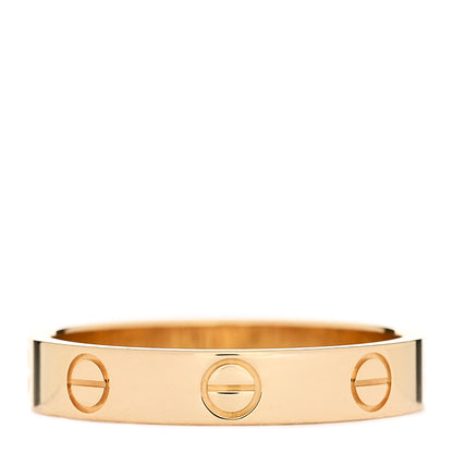 Cartier 18K Yellow Gold 3.5mm LOVE Wedding Band Ring 54 6.75 3 of 4