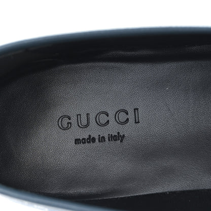 Gucci Canvas Lame GG Monogram Horsebit Womens Jordaan Loafers 35.5 Blue Silver 7 of 8