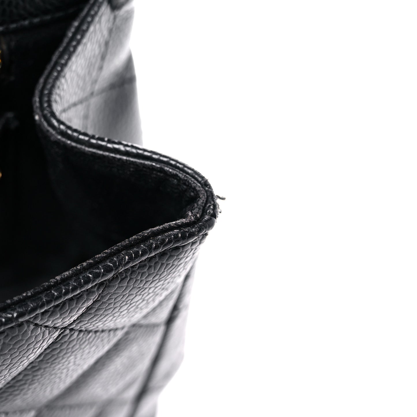 Caviar Quilted Jumbo Single Flap Black