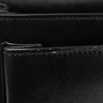 Saint Laurent Coated Bark Calfskin Medium Monogram Sunset Black 14 of 17