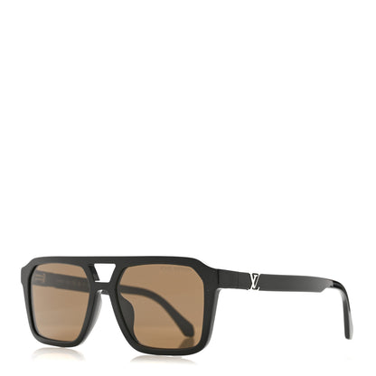 Louis Vuitton Acetate LV Hit Large Square Sunglasses Z3095U  Black 1 of 8