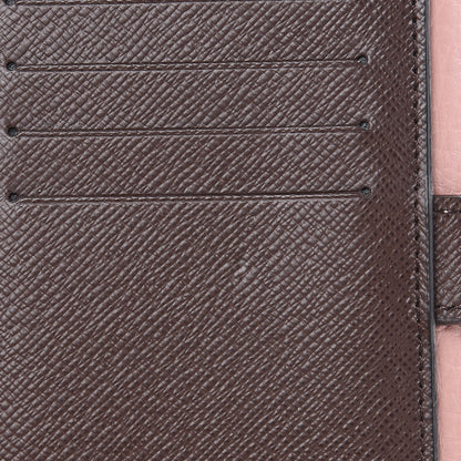 Louis Vuitton Damier Ebene Normandy Compact Wallet Rose Ballerine 7 of 9