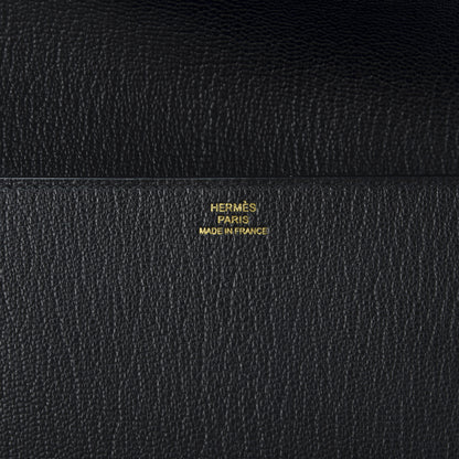 Hermes Chevre Mysore Medor 23 Clutch Black 7 of 9