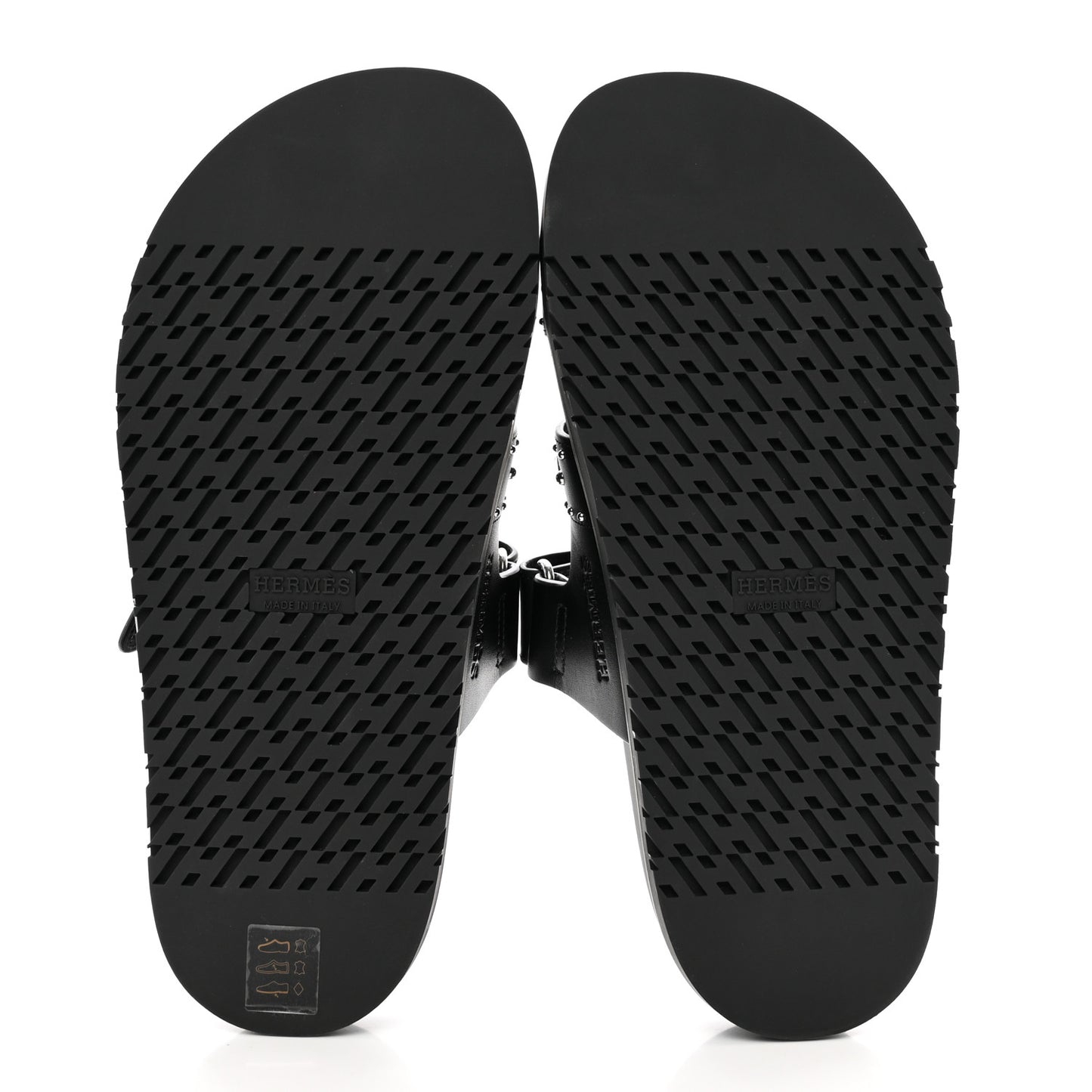 Calfskin Studded Womens Chypre Sandals 37 Black