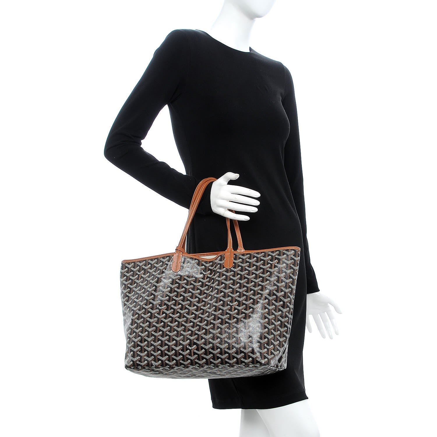 Goyard Goyardine Saint Louis PM Black Gold 2 of 8