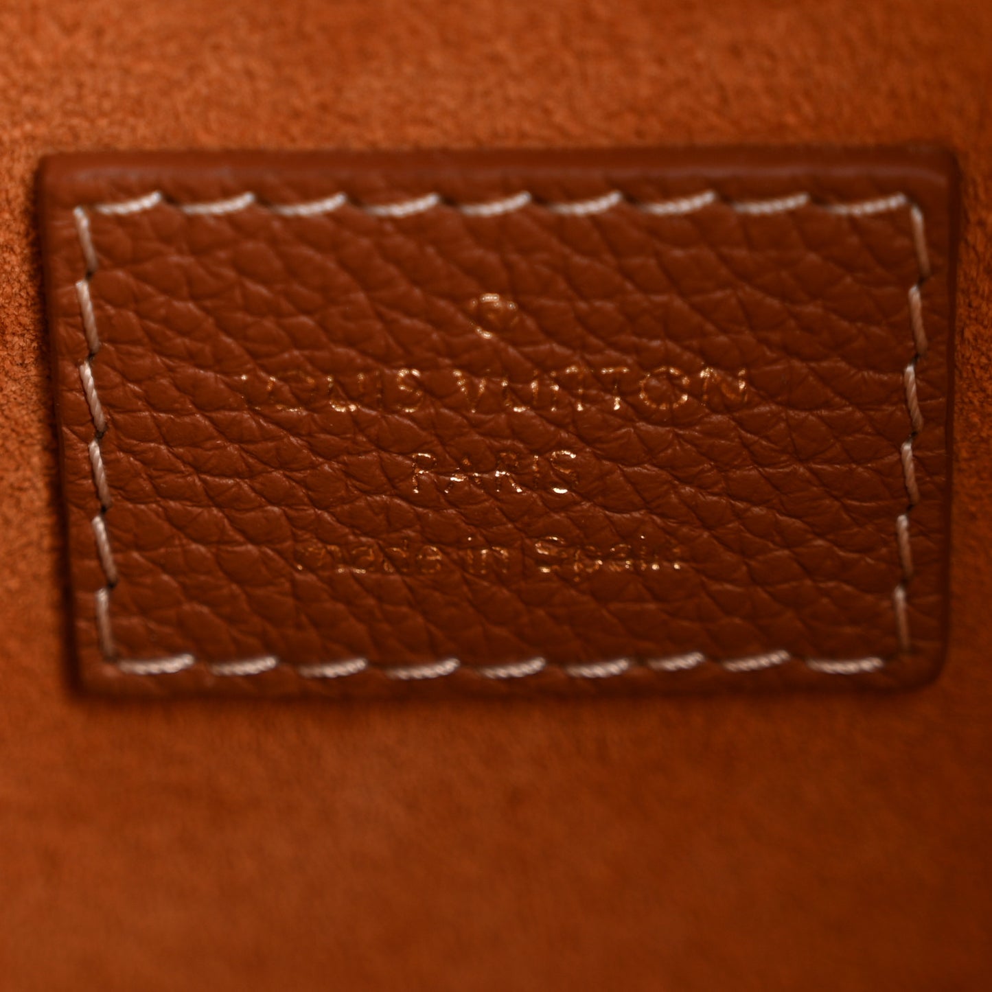 Grained Calfskin Low Key Hobo PM Cognac