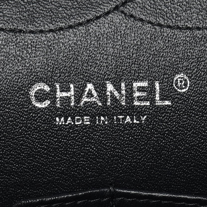 Chanel Lambskin Chevron Quilted Jumbo Double Flap So Black 9 of 11