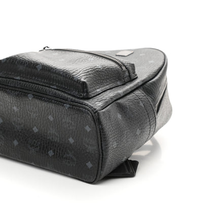 MCM Visetos Small Side Stud Stark Backpack Black 9 of 9