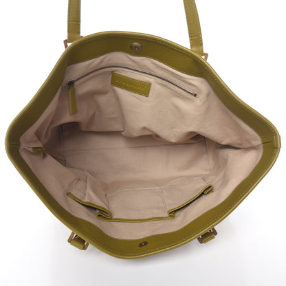 Burberry Nova Check Mega Stud Nickie Tote Green 9 of 17