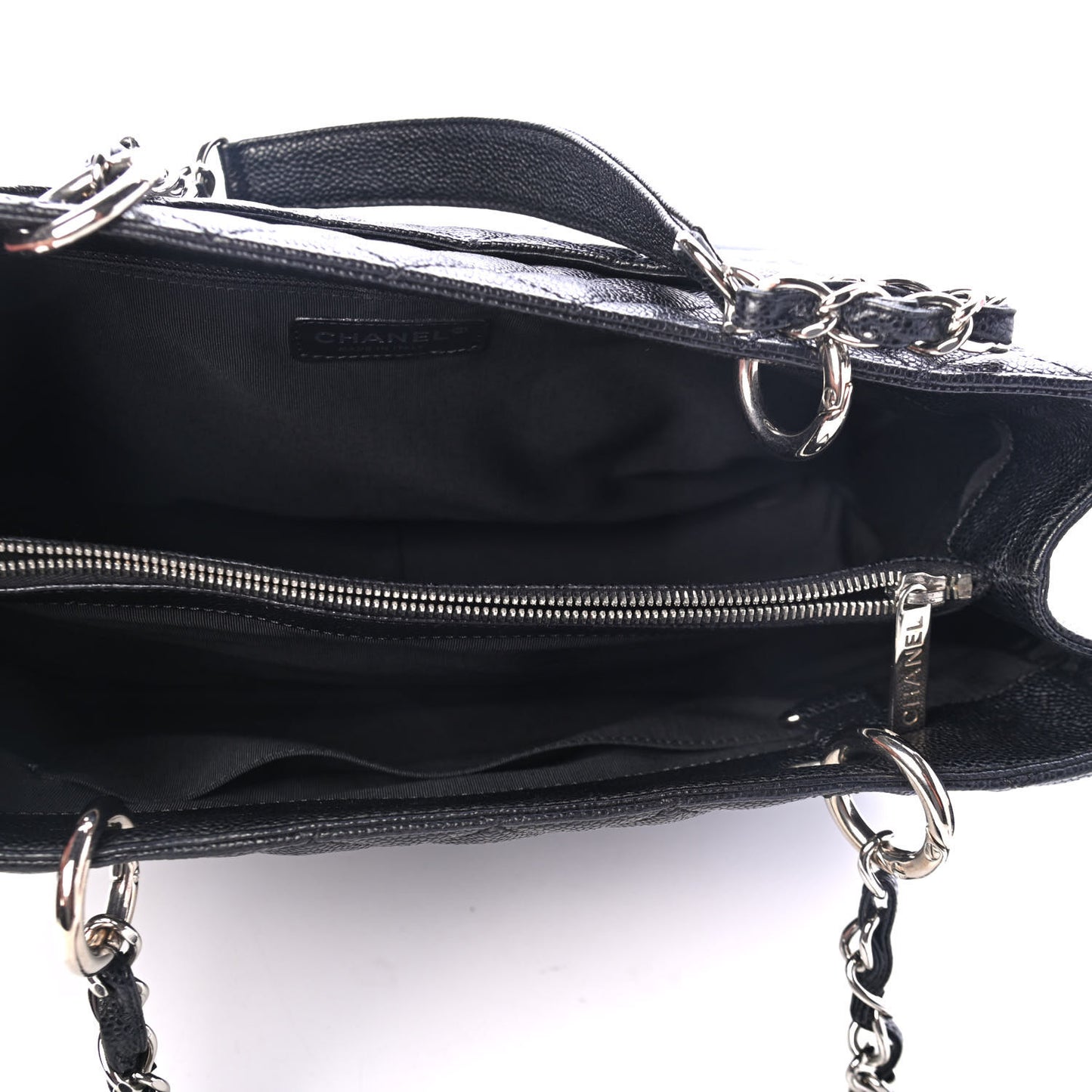 Caviar Quilted Grand Shopping Tote GST Black
