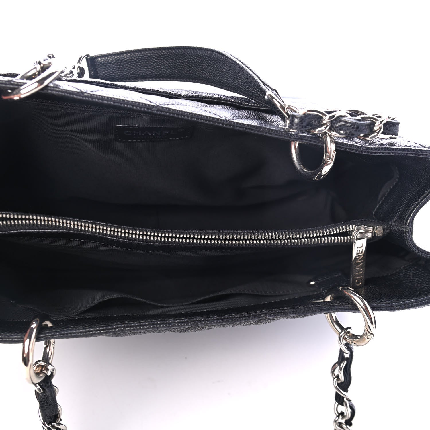 Chanel Caviar Quilted Grand Shopping Tote GST Black 4 of 4