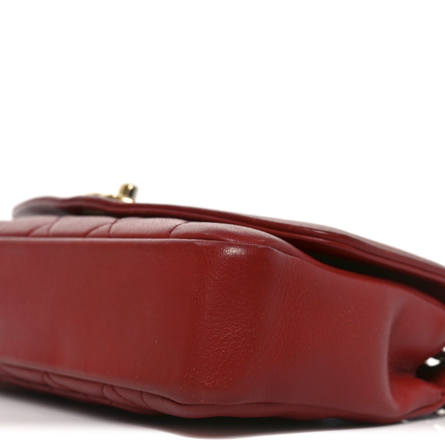 Chanel Lambskin Quilted Small Single Flap Red 10 of 10
