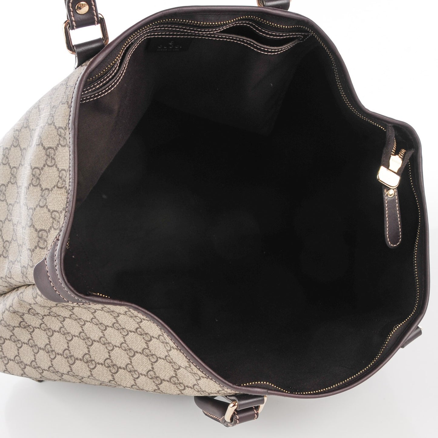 GG Plu Monogram Medium Joy Tote Bag Brown