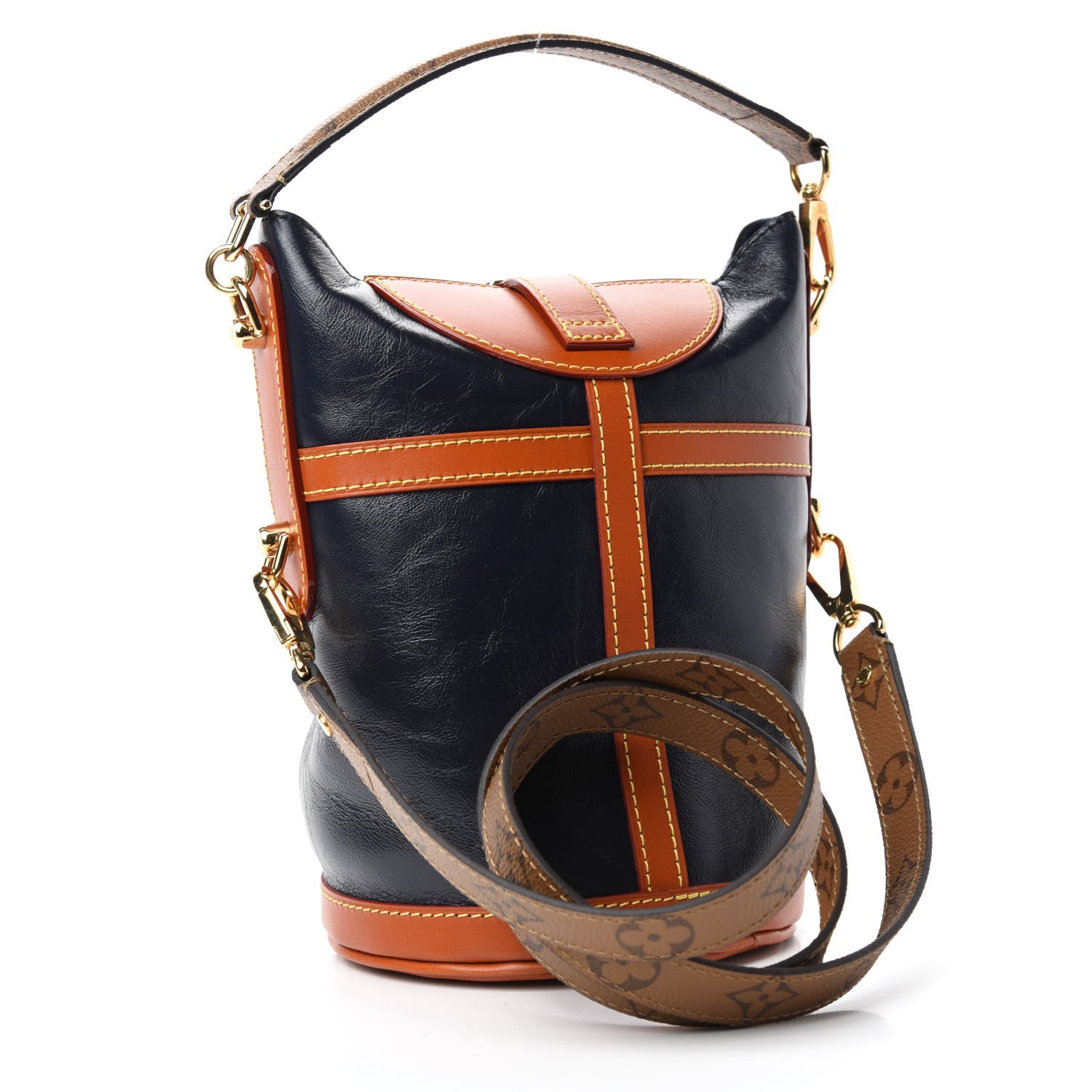 Louis Vuitton Calfskin Duffle Bag Navy 3 of 10