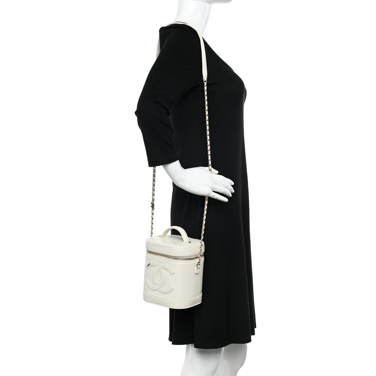 Lambskin Timeless Vanity Cosmetic Case White