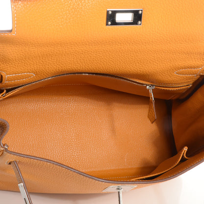 Hermes Taurillon Clemence Kelly Retourne 28 Moutarde 8 of 8