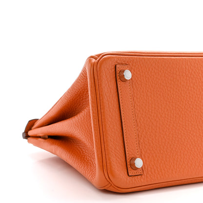 Hermes Togo Birkin 25 Orange 9 of 10