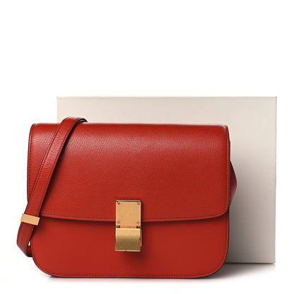 Celine Goatskin Medium Classic Box Flap Bag Cinnamon 9 of 9