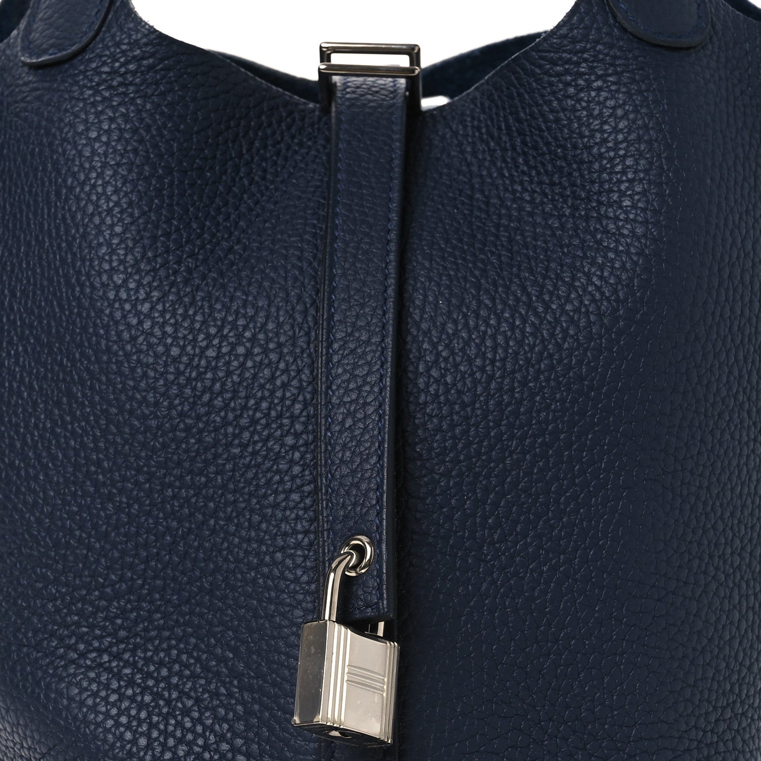 Hermes Taurillon Clemence Picotin Lock 18 PM Bleu Nuit 8 of 12