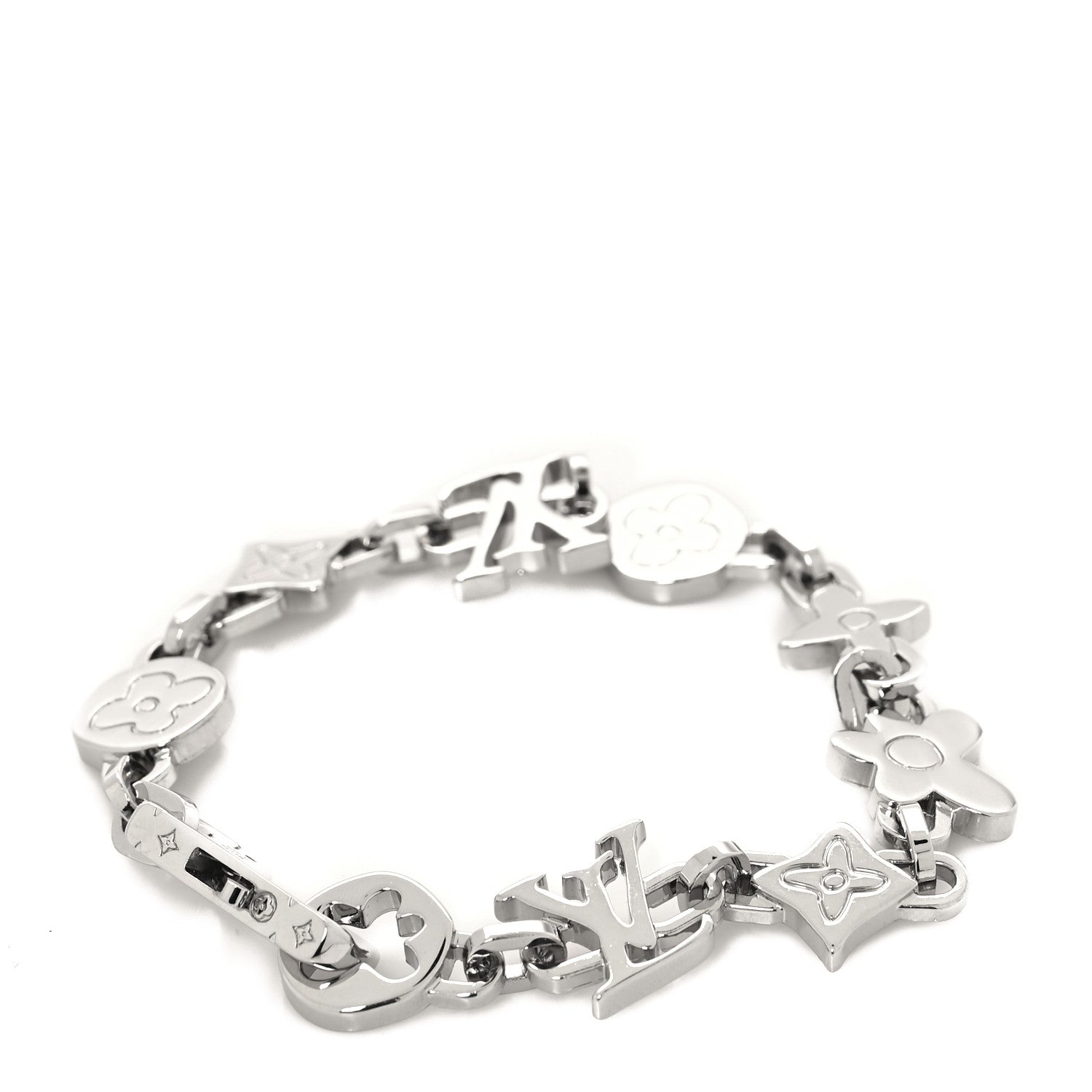 Louis Vuitton Monogram Craggy Bracelet L Silver 1 of 5