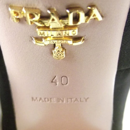 Prada Nylon Bow Pumps 40 Black 5 of 7
