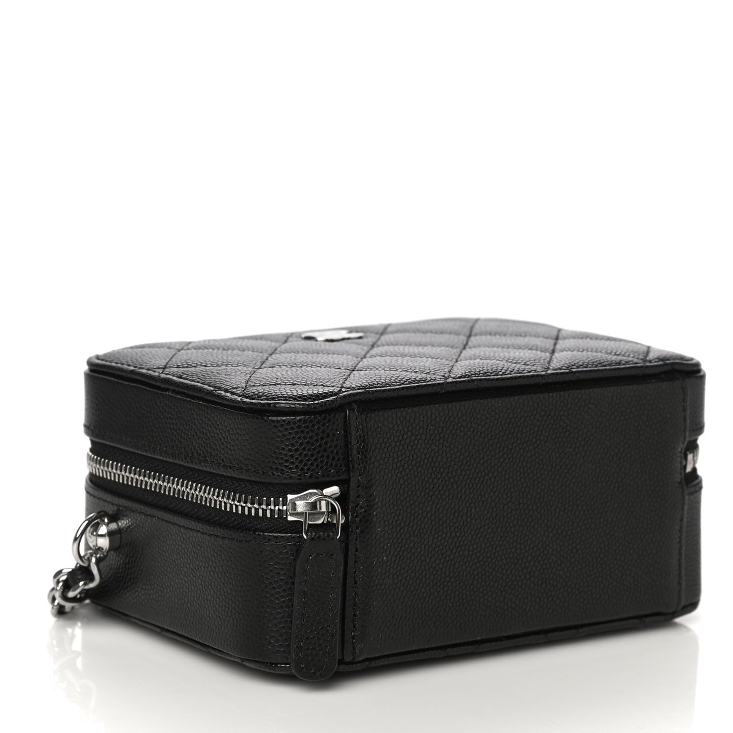Caviar Quilted Camera Bag Black