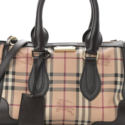 Burberry Haymarket Check Small Gladstone Chocolate 9 of 13