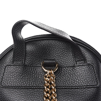 Gucci Pebbled Calfskin Soho Chain Backpack Black 7 of 11
