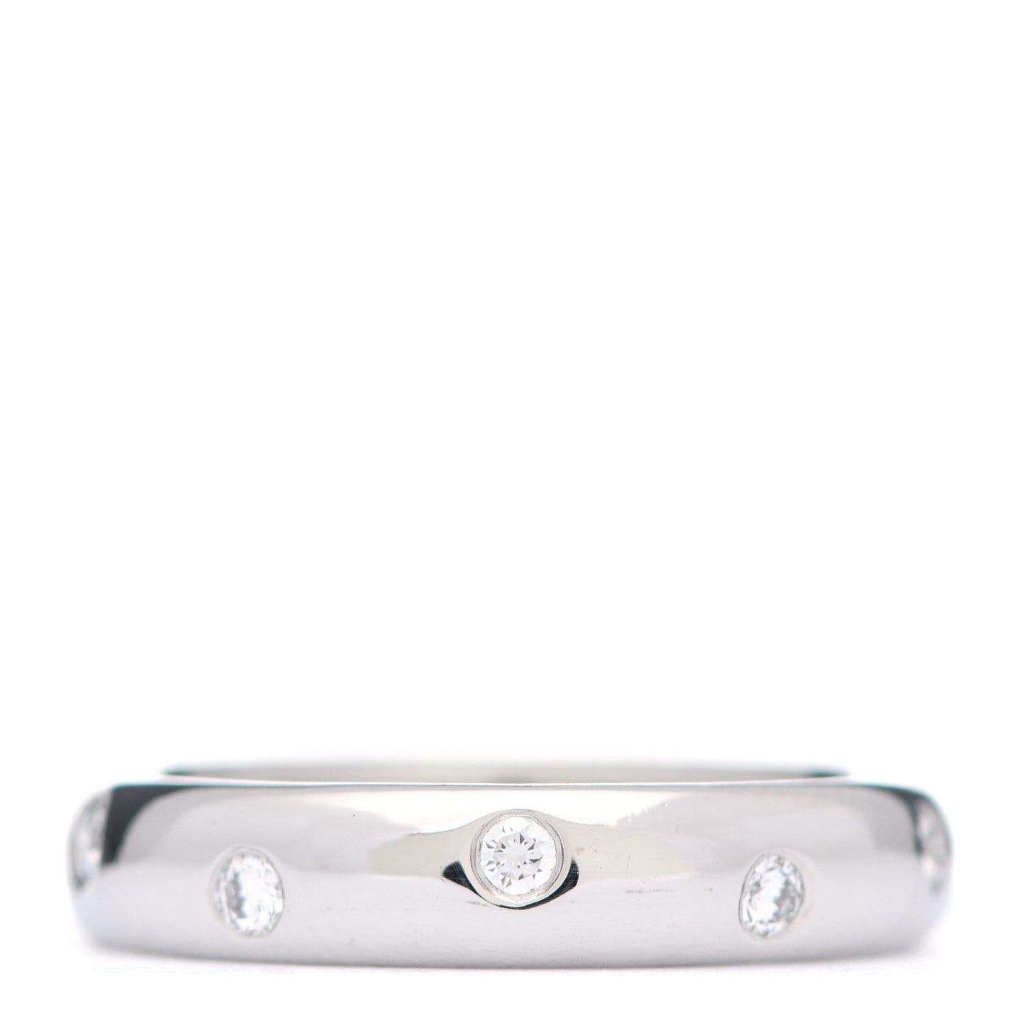 Platinum Diamond 4mm Etoile Band Ring 50 5.5
