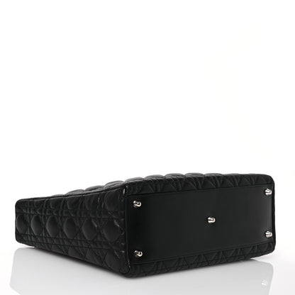 Christian Dior Lambskin Cannage Large Lady Dior Black 4 of 15
