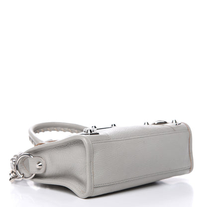 Balenciaga Chevre Silver Metallic Edge Hardware Mini City Gris Glace 4 of 13