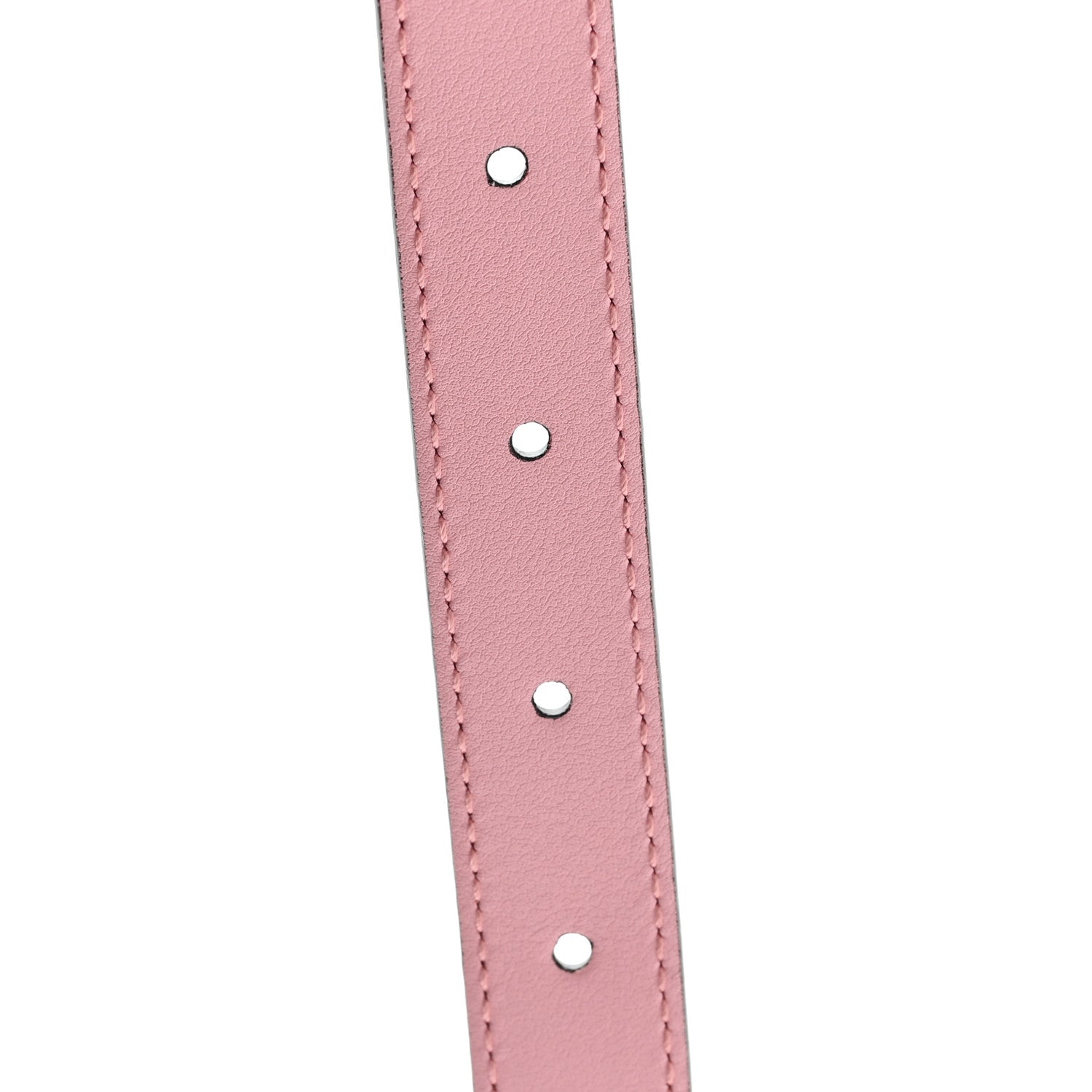 Gucci Moon Calfskin Palladium Double G 20mm Belt 100 40 Wild Rose 4 of 4