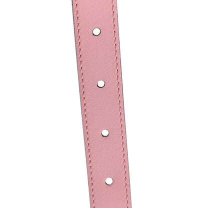 Gucci Moon Calfskin Palladium Double G 20mm Belt 100 40 Wild Rose 4 of 4
