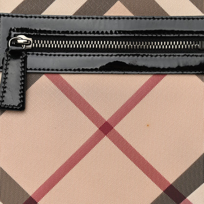 Burberry Patent Nova Check Dryden Crossbody Bag Black 9 of 11