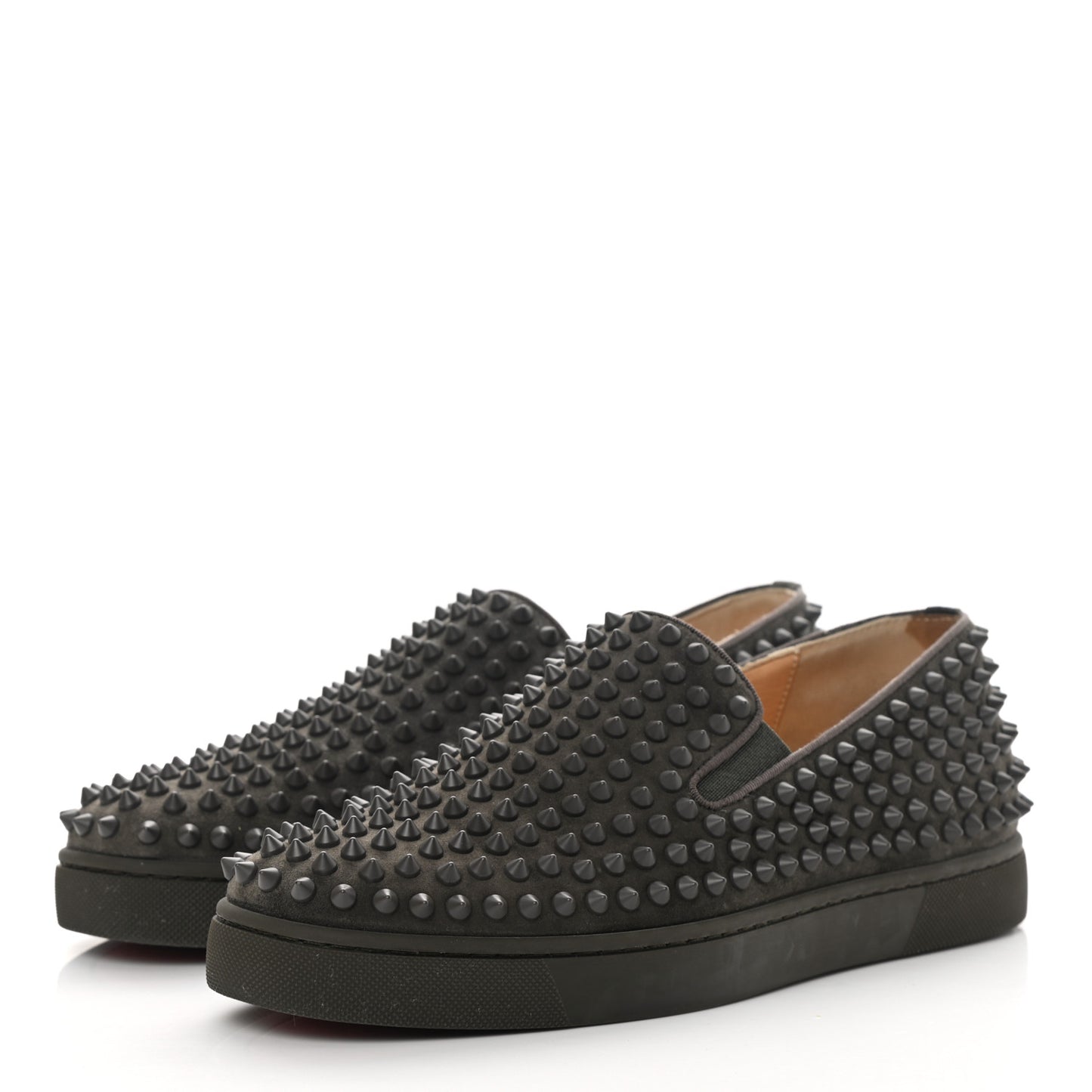 Veau Velours Spikes Mens Roller Boat Flat 40 Ombre