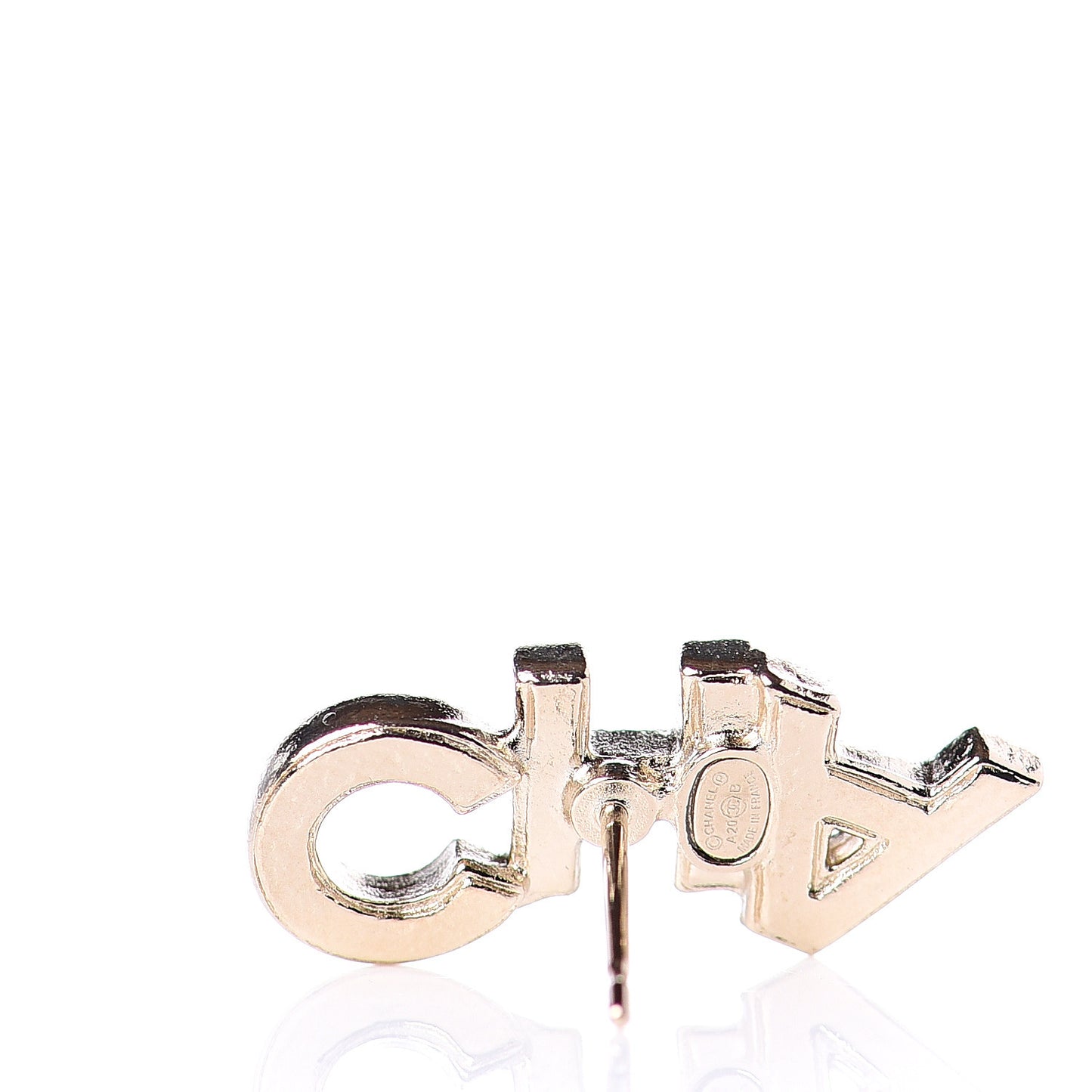 Crystal Pearl Signature Stud Earrings Gold