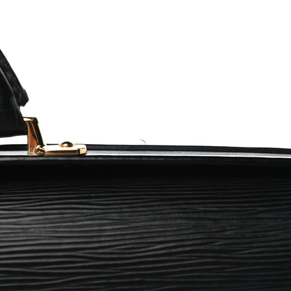 Louis Vuitton Epi Serviette Fermoir Briefcase Black 5 of 5