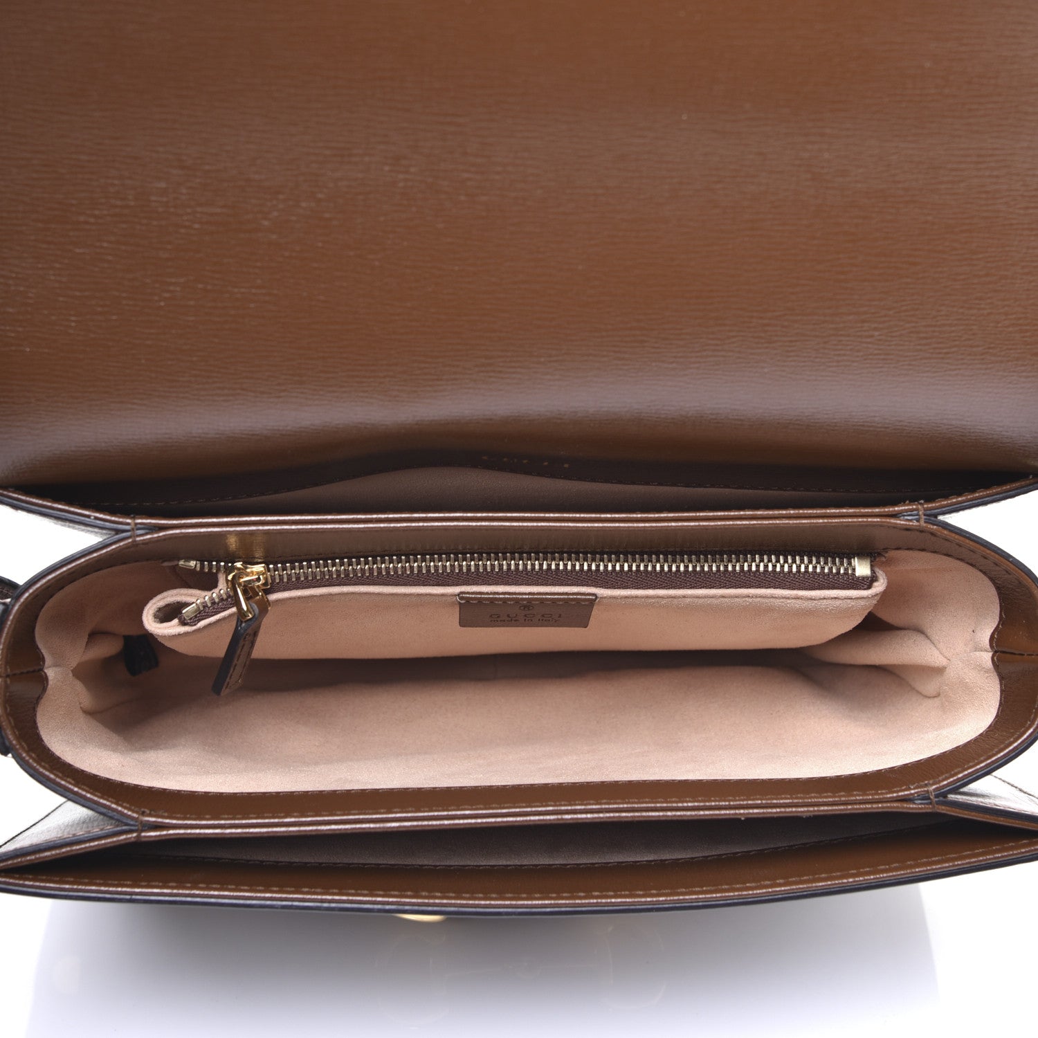 Gucci GG Supreme Monogram Horsebit 1955 Shoulder Bag Beige Brown Sugar 5 of 15