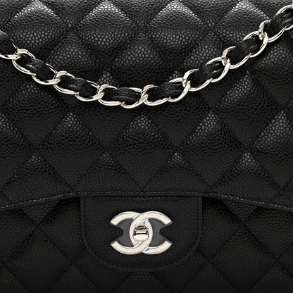 Chanel Caviar Quilted Jumbo Double Flap Black 8 of 11