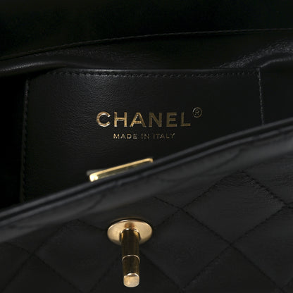 Chanel Lambskin Enamel Strass Quilted Mini Paris Monaco Flap Black 6 of 11
