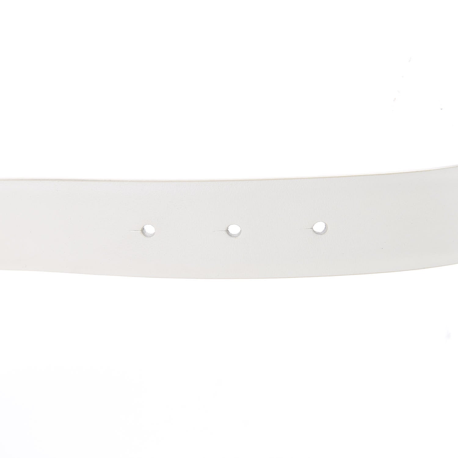 Chanel Calfskin CC Belt 85 34 White 6 of 6