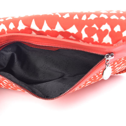 Stella McCartney Canvas Falabella Hearts Clutch Flame 7 of 8