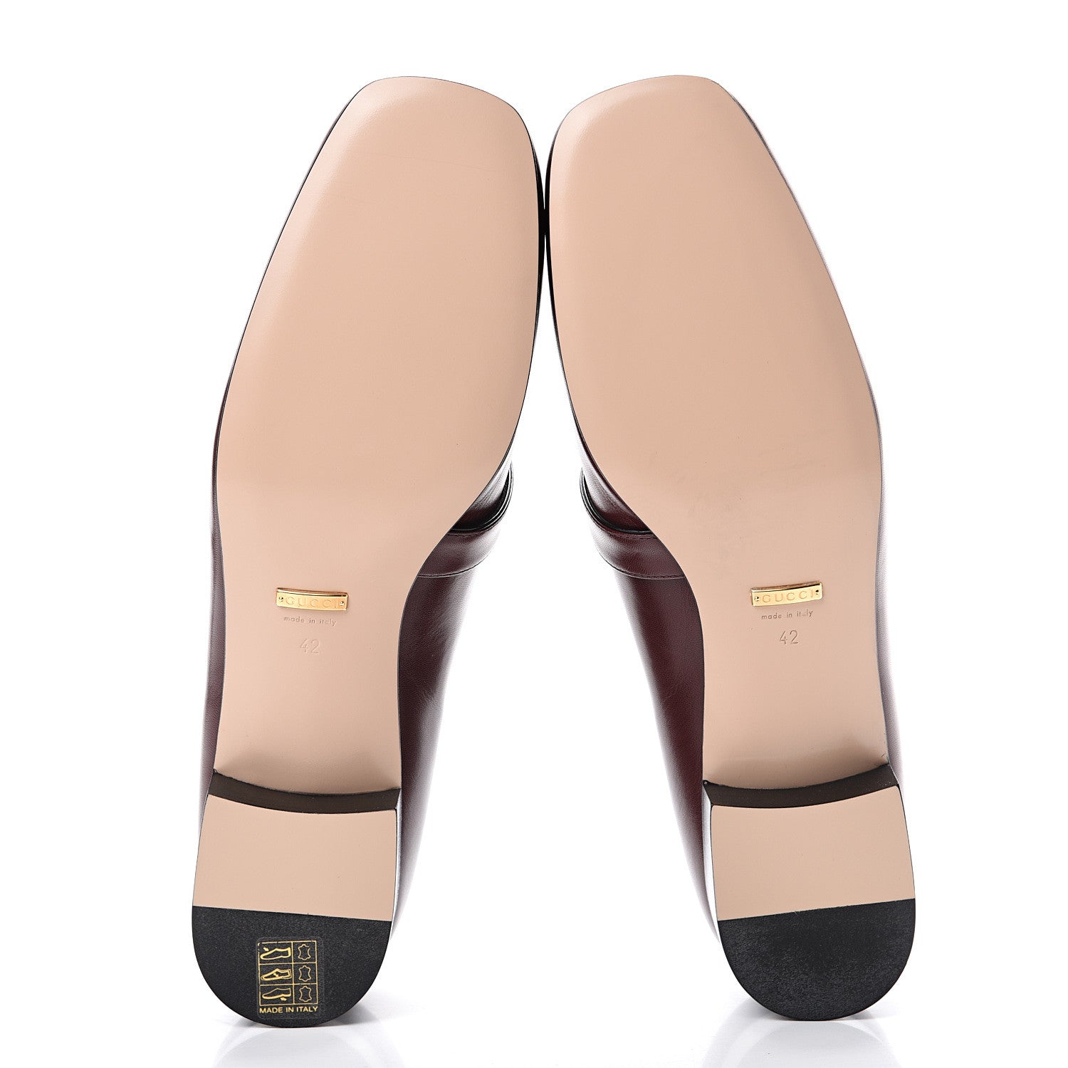 Gucci Malaga Kid Womens GG Marmont Loafers 42 Vintage Bordeaux 5 of 8