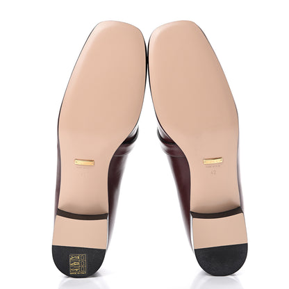 Gucci Malaga Kid Womens GG Marmont Loafers 42 Vintage Bordeaux 5 of 8