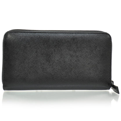 Prada Saffiano Zip Around Wallet Nero 2 of 7