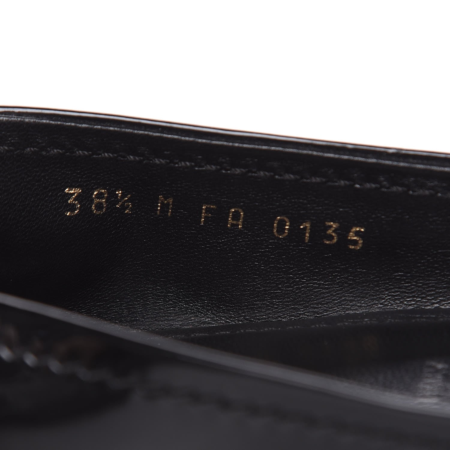 Louis Vuitton Patent Calfskin Oxford Ballerina Flats 38.5 Black 8 of 10