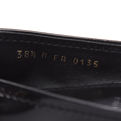 Louis Vuitton Patent Calfskin Oxford Ballerina Flats 38.5 Black 8 of 10