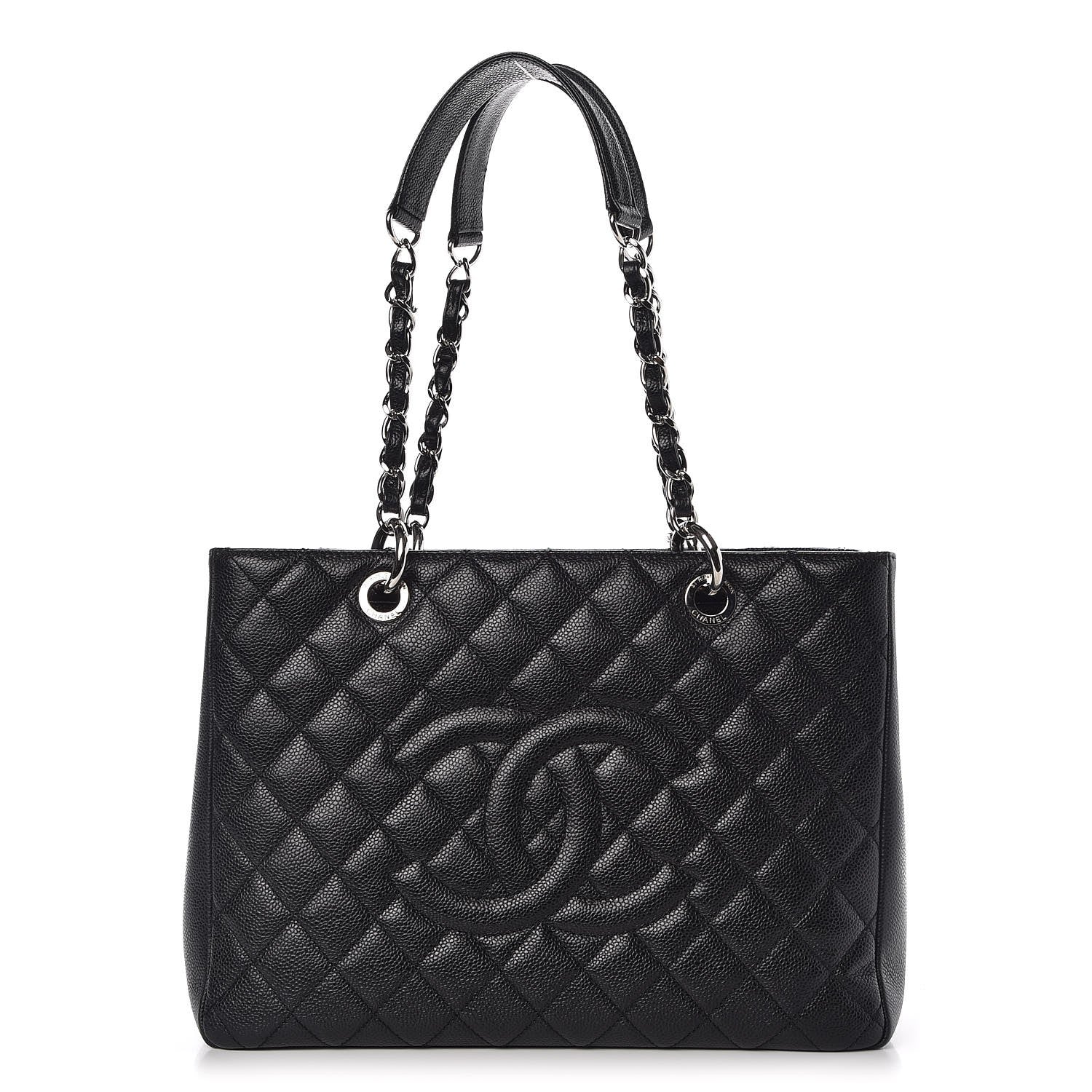 Chanel Caviar Quilted Grand Shopping Tote GST Black 1 of 5